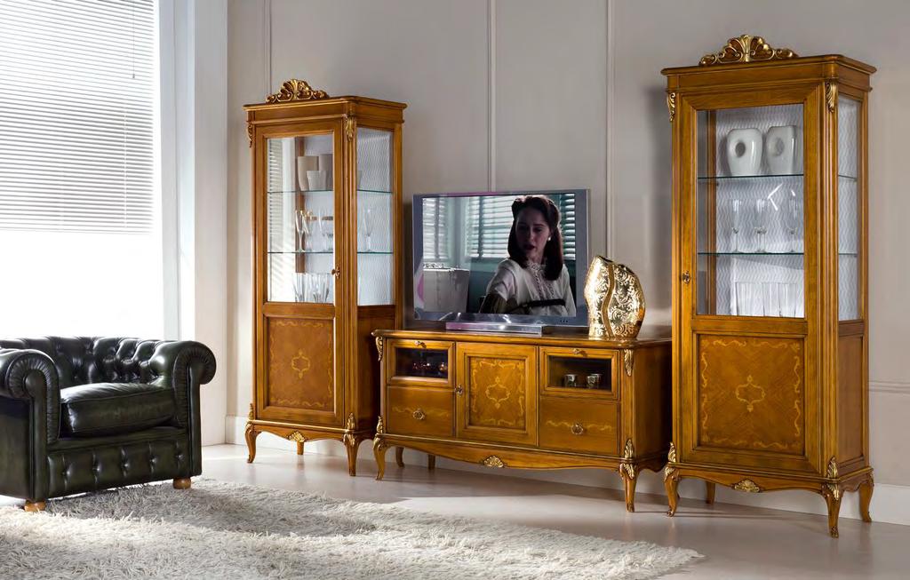 Art. 5409 Art. 5411 Vetrina Sinistra - Left showcase Porta TV - TV stand L.76 x P.44 H.