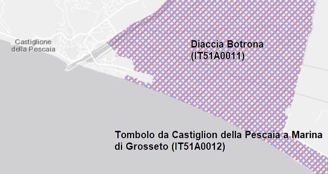 Figura 2 Ubicazione delle Aree protette secondo la direttiva Natura 2000 1 Figura 3 distanze in linea d'aria tra la zona di lavorazione