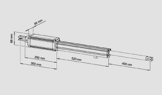 216 INFO TECNICHE RAIDER 2500 p 14 p 36 DIMENSIONI DELL ATTUATORE POSIZIONAMENTO DELL ATTUATORE A L 30 mm