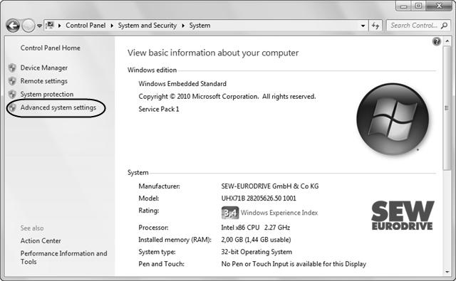 Progettazione e messa in servizio con Windows 7 Embedded Esempi di applicazione durante il funzionamento della sezione Windows 5 3.