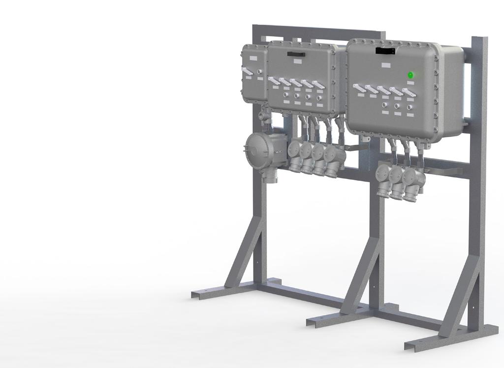 Esempi d installazione PANNELLO DI DISTRIBUZIONE ENERGIA CON PRESE INTERBLOCCATE A D G VISTA FRONTALE B J H C E F I LAYOUT 3D Quadro prese composto da: A.