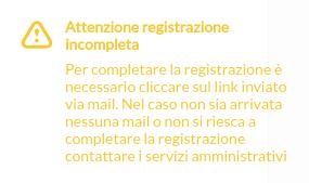 L azienda risulta registrata ma non attiva fino a quando non si clicca sul link ricevuto via e- mail come nell esempio sopra riportato.