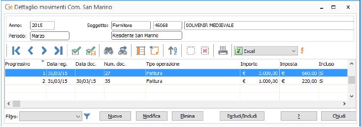 Selezionando il pulsante Svuota è possibile azzerare tutti i dati generati automaticamente in precedenza nel periodo di riferimento selezionato, al fine di eseguire una nuova generazione.