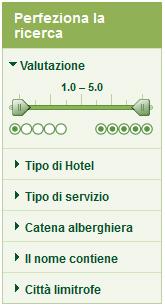 Perfezionare la ricerca su TripAdvisor Se non sei ancora soddisfatto dei risultati ottenuti, la sezione Perfeziona la