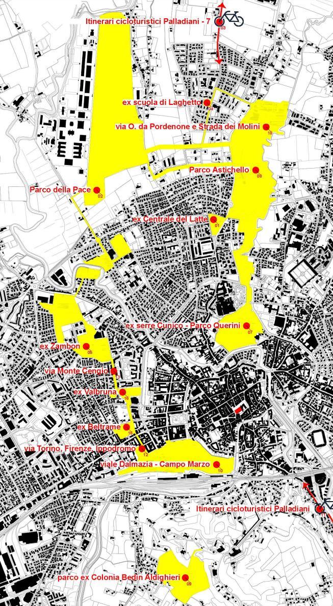 Bando nazionale periferie: Il progetto di Vicenza Il Progetto si sviluppa in un ampio contesto cittadino, in cui è necessaria la rigenerazione di aree inquinate, degradate e di marginalità sociale
