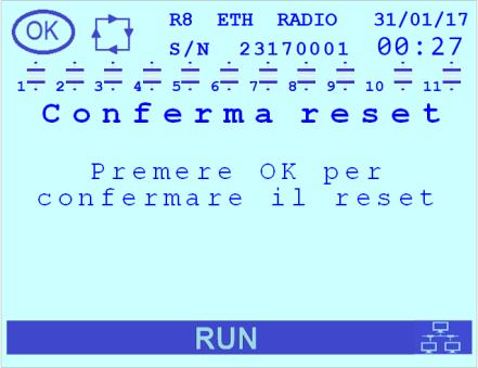 fabbrica nel menu di setup dello strumento (fare comunque attenzione, in quanto, oltre a tutti i parametri di configurazione dello strumento, il comando riazzera anche i valori di picco,