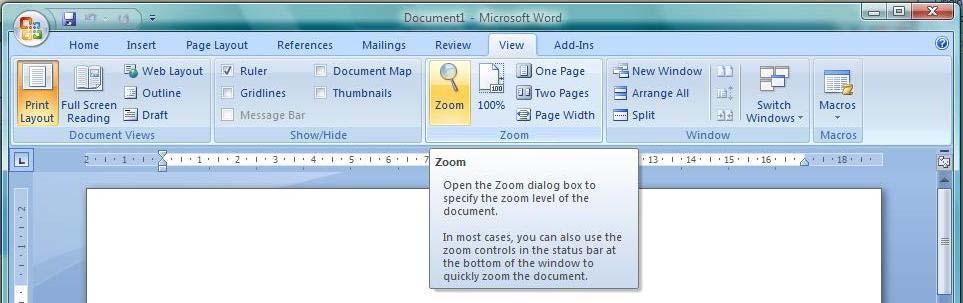 Visualizzazione di una pagina Cambiare il modo di visualizzazione di una pagina ed usare gli strumenti di ingrandimento/zoom della pagina
