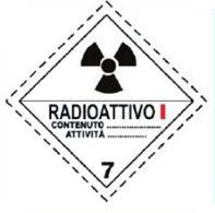 02MG ETICHETTA ADESIVI RADIOATTIVI CLASSE 7/D M1006.08 M1006.08A M1006.08MG ETICHETTA ADESIVI RADIOATTIVI CLASSE 7/A CAT.