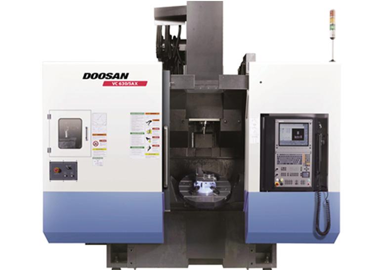 6 Di seguito si elencheranno le specifiche per ogni macchinario: DOOSAN VC630/5AX Fresatrice verticale CNC 5 Assi Centro di Lavoro Verticale CNC a 5 Assi In Continuo GIRI MANDRINO (r/min) 20000