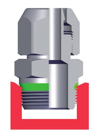 the users: reduced overall lenght; smaller hex dimensions compared to the parallel threads; to allow