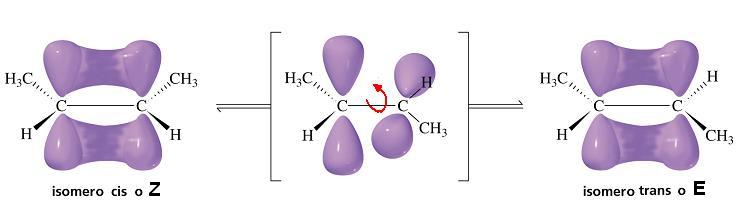 Alcheni stereoisomeri: isomeria cis/trans ed E/Z L esistenza di alcheni stereoisomeri è possibile quando, a coppie, i sostituenti legati agli atomi impegnati nel doppio legame sono diversi tra loro A