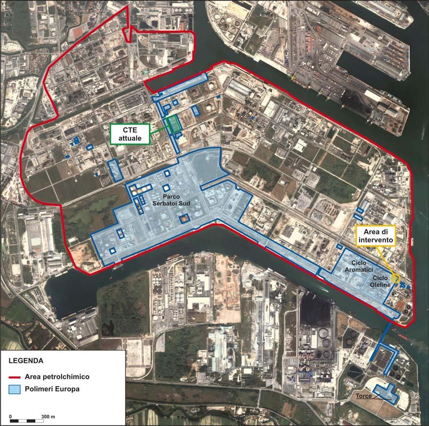 I.3.4 Localizzazione Il progetto in esame è interamente ubicato all interno dello Stabilimento polimeri europa di Porto Marghera, facente parte del sito industriale petrolchimico.