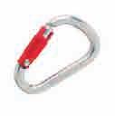 1008342 Moschettone twist lock ZICRAL 2 in alluminio, apertura 18 mm. Resistenza: 23 kn. Peso: 90 gr.