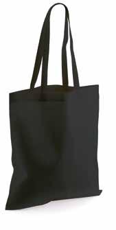 SHOPPER COTONE BORSA COTONE 45 Nero Ecru Bianco Cotone - Manico lungo