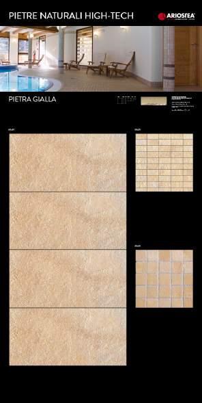 PIETRE NATURALI HIGH-TECH PI030092 PI030217 PI030095 - Pietra Gialla 60x30 PS - Pietra Gialla 60x30 P - MBSA257 Modulo Brick Pietra Gialla P - MOS257M Mosaico Pietra Gialla PS - Pietra Piasentina