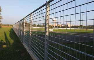 RECINZIONI IN GRIGIATO Stadion È una recinzione progettata appositamente per l applicazione in ambito sportivo grazie anche al contributo dei tecnici organizzatori dei Mondiali di Calcio.