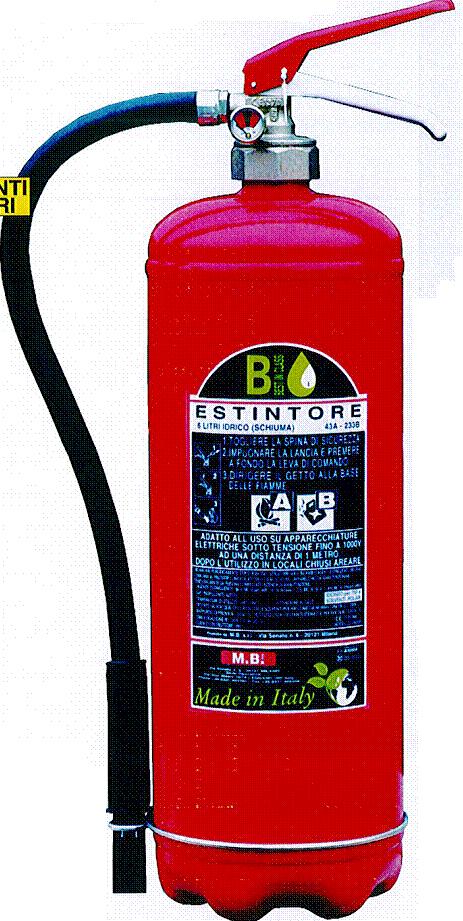 .2005 UNI EN 3-7 CLASSI DI FUOCO 43A-233B ESTINTORE A CO2 DA KG.2 CL.