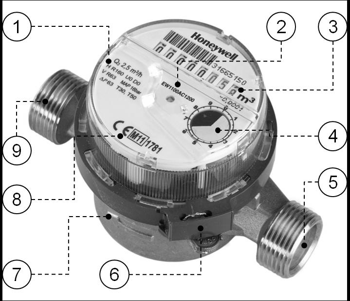 INFORMAZIONI GENERALI Applicazione I contatori meccanici a getto singolo EW110 di Honeywell vengono utilizzati per la misura del consumo d acqua potabile fredda o calda nelle applicazioni