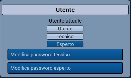 Versione In questo menu sono visualizzati la versione del sistema operativo (firmware), il numero di serie e date di produzione interne.