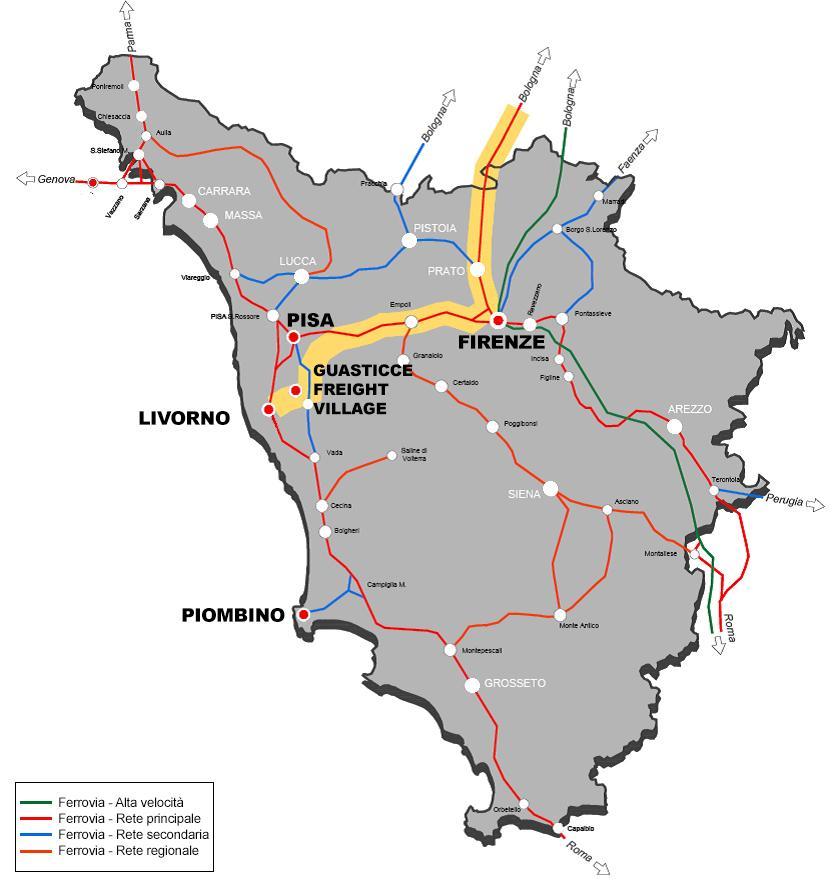 La piattaforma logistica costiera toscana La Chiave vincente: i futuri collegamenti ferroviari tra i Porti, gli Interporti e il corridoio Scan-Med Minor