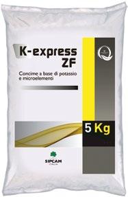 INCREMENTO RESA E QUALITÀ DEI TUBERI K-EXPRESS ZF è un concime a base di potassio con una