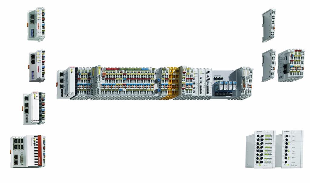 Piattaforma di Controllo Scalabile BK Bus Coupler Bus Terminals da 1,2,4,8 e 16 canali Terminali di comunicazione per l integrazione di sotto sistemi, quali: EIB/KNX, DMX, MP- Bus, Modbus, LON, DALI,