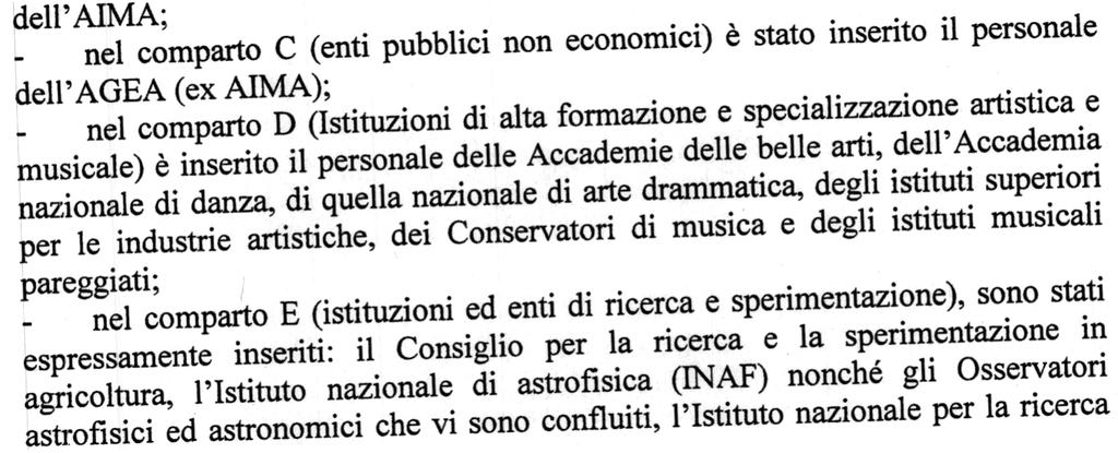 Pubblica, Organismo di Coordinamento dei Comitati di settore (prot. 16680/02/7.