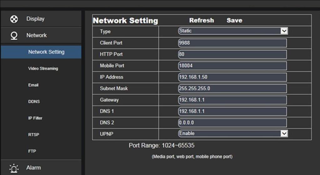 Nota: Se si decide di abilitare la funzione UPnP, le porte Media/Web/Mobile dovrebbero essere impostate con un valore compreso tra 1024