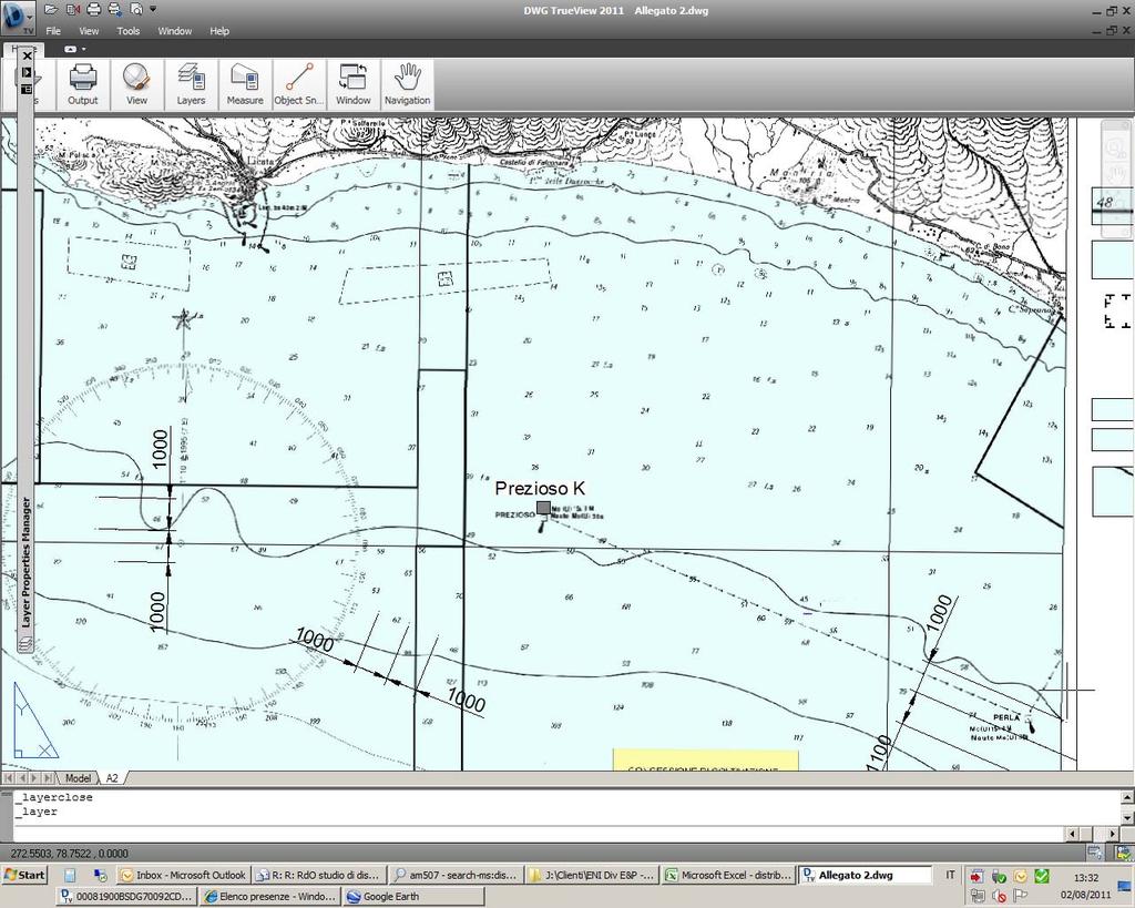 Pagina 5 di 30 2 DESCRIZIONE DEL SITO Il sito in cui è prevista l installazione della piattaforma Prezioso K è situato al largo della costa siciliana sud-orientale, all interno della piattaforma