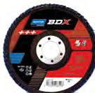 BDX R842 GOOD ALU - INOX SUPPORTO: fibra ABRASIVO: cotone peso X in zirconio, nuova formula APPLICAZIONE: impiego universale su acciai inossidabili, metalli ferrosi e non ferrosi DISCHI IN FIBRA,