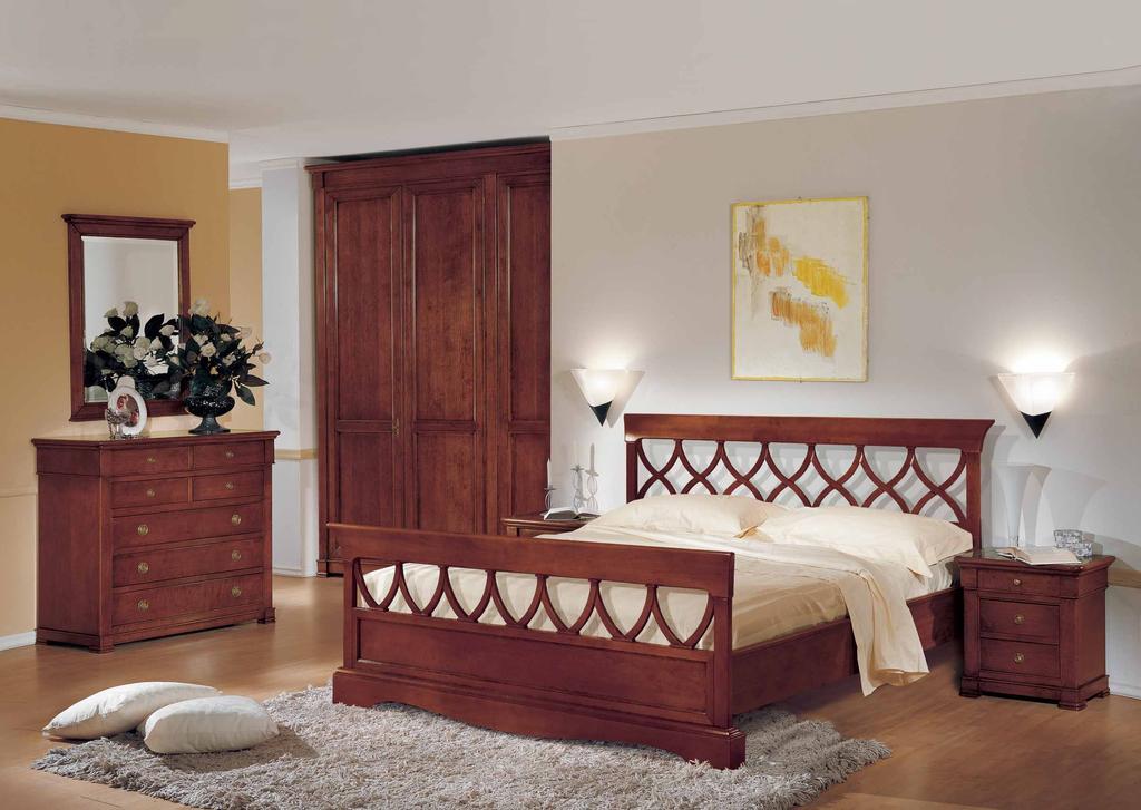 RICHARD DE PAVÈ ART. 1/278 Letto matrimoniale traforato Double bed perforated cm. 185 x 217 x 114 H. ART. 1/271 Comodino 3 cassetti Bed side table 3 drawers cm.