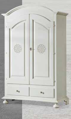 laccato celeste laccato Shabby Armadio a due