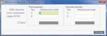 2) con il codice della relativa tipologia (vedi pag. 43). Importo C - Retribuzione Sil./Asb: In tale campo viene riportata la parte della retribuzione relativa al premio silicosi/asbestosi.