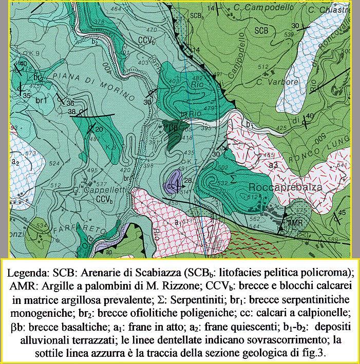 CARTA GEOLOGICA scala 1:50.