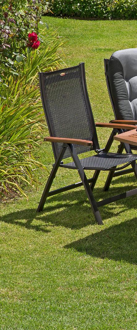 Sedia a 5 posizioni «Sun Garden Prestige» Seduta e schienale: textilene.