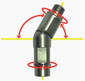 Raccordo Orientabile Tripla Rotazione DV4MFB14HPIX-3R DV4MFB38HPIX-3R DV4MFB16HPIX-3R Foro Ø 4 Interno A Ø 24 B 88 C BSP 1 / 4 BSP 3 / 8 M 16 x 1,5 D BSP 1 / 4 BSP 3 / 8 M 16 x 1,5 Peso 240 g. 230 g.