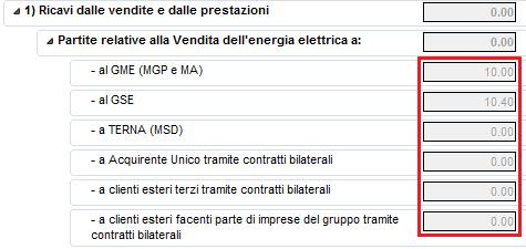 Protezione dei dati inseriti Al termine della compilazione di ciascun prospetto, se si desidera impedire che i valori inseriti siano modificati per errore, è possibile attivare la funzione Salva come