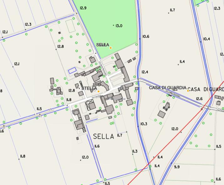 Descrizione dei singoli elementi del piano, che possono produrre un impatto sui siti Natura 2000: La distanza dal sito Natura 2000 (circa km 2 dal Bosco di golena di Torreano, circa km 4 dalle