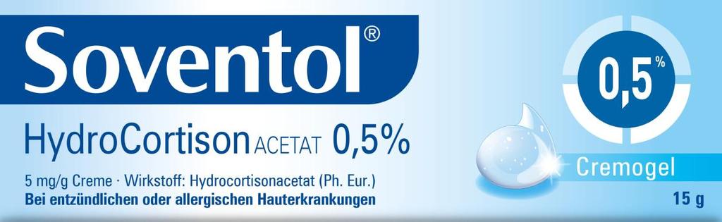 Traduzione non ufficiale del foglietto illustrativo tedesco Foglio illustrativo: informazioni per l utilizzatore Soventol Idrocortisone acetato 0,5% 5 mg/g di crema Principio attivo: idrocortisone
