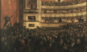 La stagione romantica Nel contesto culturale del Romanticismo ebbero particolare successo Paul-Albert Besnard, La prima dell Ernani nel 1830 (1903) Opere teatrali ambientate nel passato (soprattutto