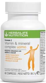 Formula 2 Vitamin and Mineral Complex Uomo Cod. 1800 13.55 PV DOMANDE GENERALI SU VITAMINE E MINERALI: D1: Cosa sono le vitamine e i minerali?