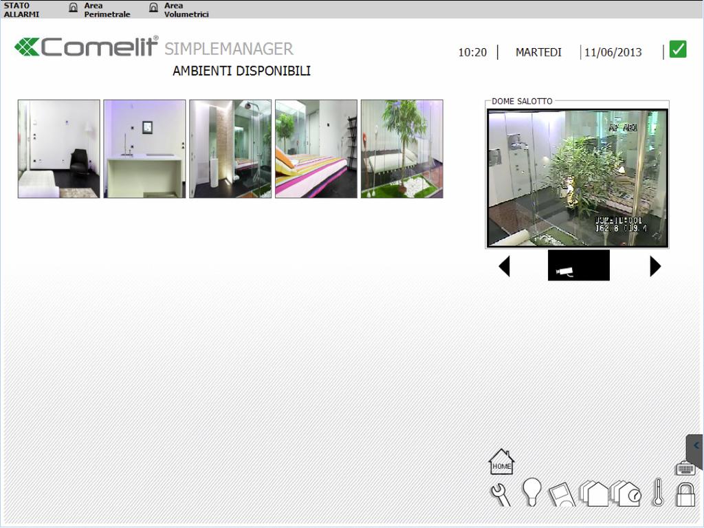 Home Dalla HomePage di SimpleManager è possibile selezionare un ambiente e per ogni ambiente cliccare