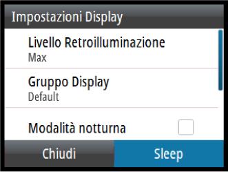 Modalità Sleep In modalità Sleep, la retroilluminazione dello schermo e dei tasti è disattivata per risparmiare energia. Il sistema continua a funzionare in background.