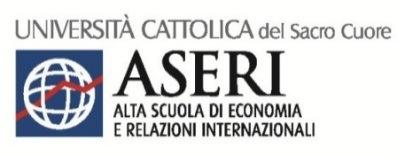 Federcongressi&eventi e realizzato dall Alta Scuola di Economia e Relazioni Internazionali dell Università Cattolica del Sacro Cuore - ASERI Torino, 20 luglio 2018 Si è svolta questa mattina a