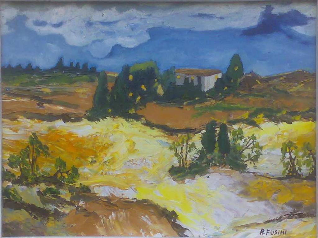 PAESAGGIO TOSCANO ROBERTO FUSINI Roberto Fusini nasce a Firenze, abita a Pontassieve. Fino dalla giovane età si è dilettato come autodidatta nel disegno, prevalentemente a matita.