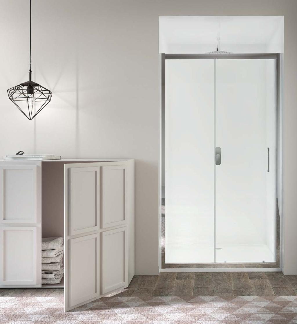 PRODOTTI. PRODUCTS PORTA SCORREVOLE - TRASPARENTE SLIDING DOOR - CLEAR GLASS VENERE 2.0 PORTA SCORREVOLE - TRASPARENTE. SLIDING DOOR - CLEAR GLASS FEATURES 10 11 12 13 sp. 6 H.