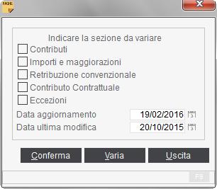 In tal caso nei campi in oggetto occorre riportare il codice Cassa Edile delle voci interessate. Codice consulente: Codice fiscale: inserire il codice identificativo dello studio.