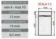 Nel kit sono presenti le viti a presa diretta che non necessitano di chiusura a brugola. Le viti ed i tasselli per il fissaggio a muro non sono inclusi nel prezzo.