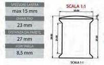 codice prezzo 4 pz DASDBMCRO DASDBMANO DASDBMORO DISTANZIALI WALL MOUNTED BRASS ME- DIUM SIZE CROMATO 4PZ (tasselli compresi) DISTANZIALI WALL MOUNTED BRASS MEDIUM SIZE ANODIZZATO 4PZ (tasselli