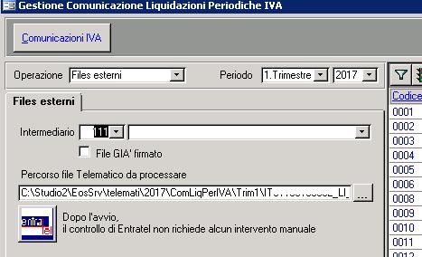 5. È possibile eseguire il controllo del file direttamente da questa maschera attraverso il pulsante Entratel (Verificate che siano stati scaricati i controlli dalla scelta 7-28 Aggiornamenti